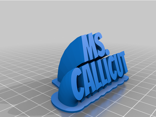 sm callicut by lukeblack1 personalizzato 3d print model - Mito3D