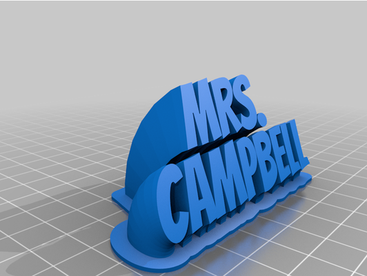 mme campbell by lukeblack1 personnalisé 3d print model - Mito3D