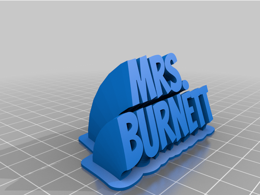 sig ra burnett by lukeblack1 personalizzato 3d print model - Mito3D