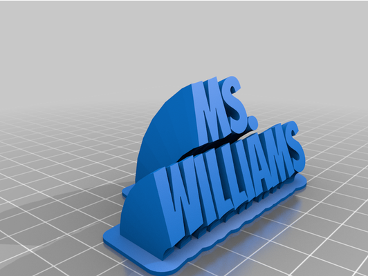 sm williams by lukeblack1 personalizzato 3d print model - Mito3D