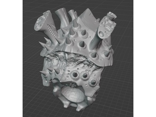 grappolo colonna vertebrale corpo grande bug bestia by manueltrash epic40k hierodule spazio scarafaggio tiranide warhammer 40k 3d print model - Mito3D