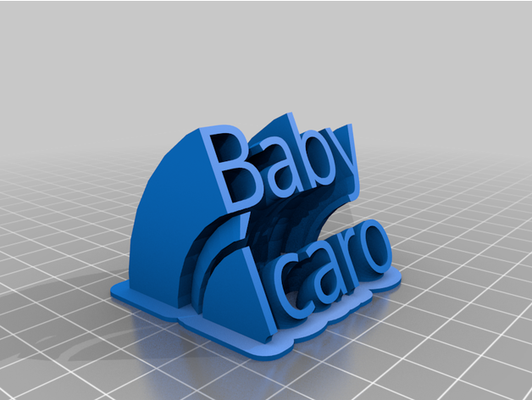 bebé caro 1 by fernandodante personalizado 3d print model - Mito3D