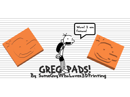 diario of debole ragazzo greg pastiglie by someguywholoves3dprinting diaryofawimpykid gregheffley heffley pad 3d print model - Mito3D