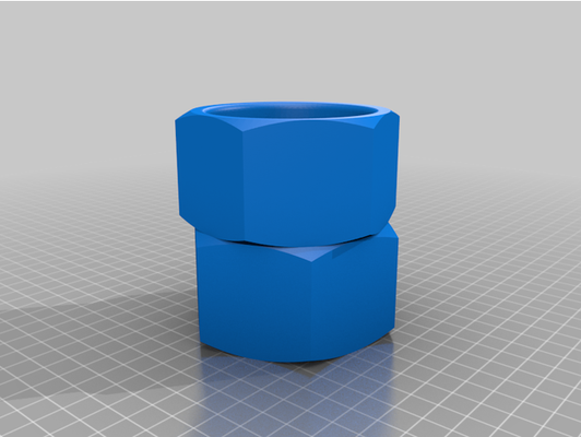 3 pulgada alto nuez taza by checobixkut industrial mecánica lápiz soporte bolígrafo almacenamiento 3d print model - Mito3D