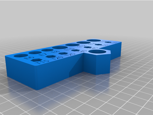 puerto carga torx conjunto soporte by teajae923 mano herramientas herramienta 3d print model - Mito3D