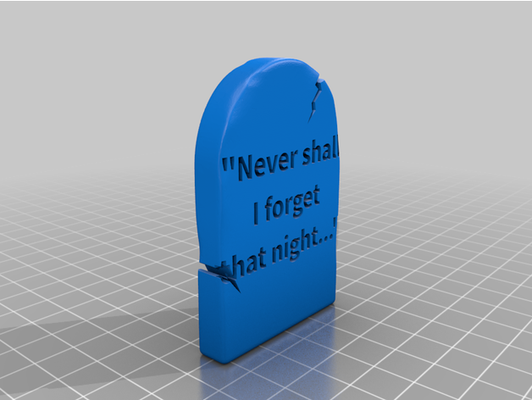 my personnalisé tête calcul tombe nuit by elie wiesel projet evanshalom13 3d print model - Mito3D