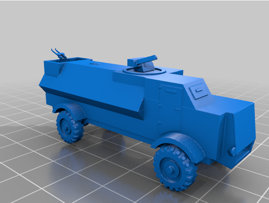 bedford cockatrice flame trower armoured truck by pichichus england flammtrower prototipe sgm 3d print model - Mito3D