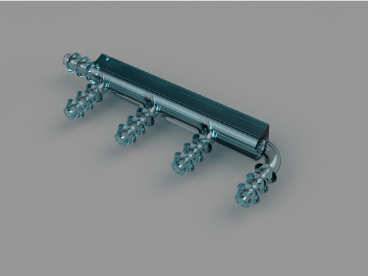 tubing splitter - 5 3 16 id by bubsbuilds connector fitting manifold 3d print model - Mito3D