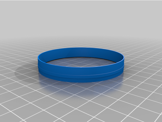 my customized wheel rim mount center ring by mbw1a 3d print model - Mito3D