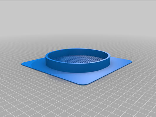 ronde grill ventilator by jake1958 customized 3d print model - Mito3D