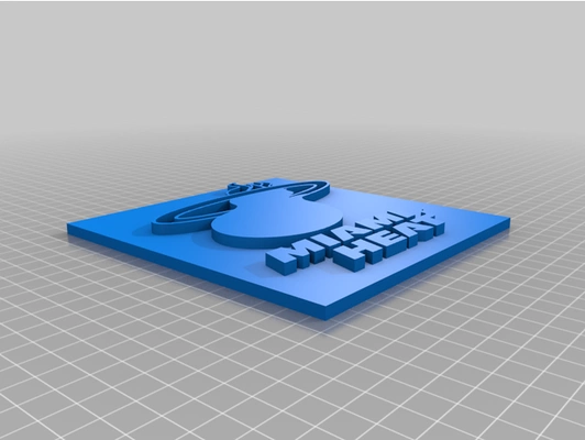 miami calor logo by jerez g 3d print model - Mito3D