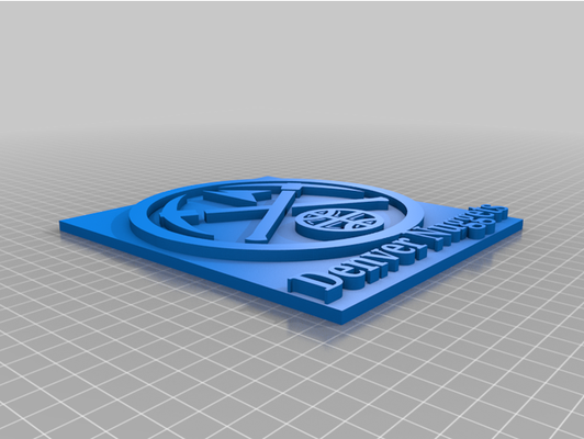 denver pepitas logo by jerez g 3d print model - Mito3D