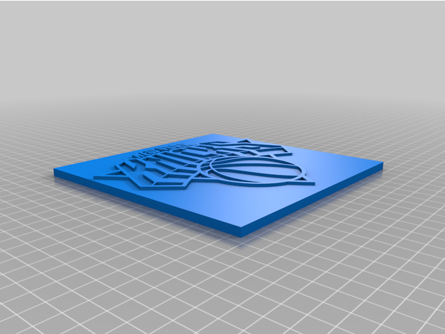 york knicks logo by jerez g 3D print model - Mito3D