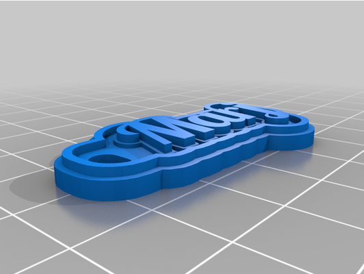 marjkeychain by gingerraney customized 3d print model - Mito3D