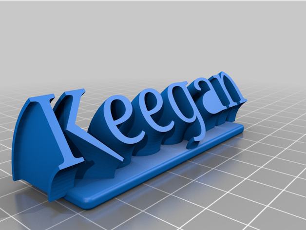 keegan by papblo personalizado 3D print model - Mito3D