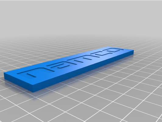 logo namco by sotillo canta etiqueta 3d print model - Mito3D