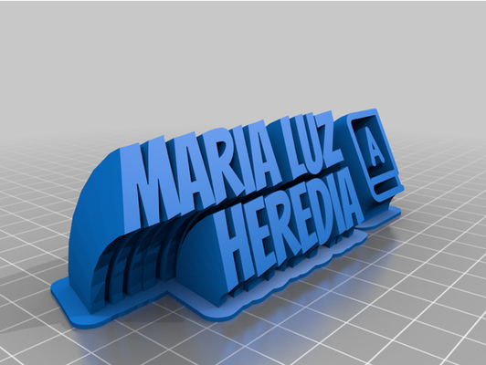 maria luz by gaboarq personalizado 3d print model - Mito3D