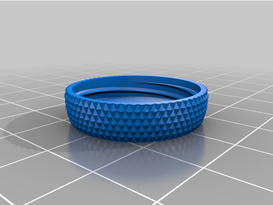 my customized container knurled lid 20 mm dia x 80 ht by stonylaroux 3d print model - Mito3D