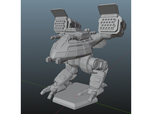 katapult ii battlemech by unruhiger typ battletech miniatur wargaming 3d print model - Mito3D