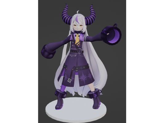 la+ darkness - hololive holox by yaboisprinkles anime character figure girl streamer vtuber vtubers 3d print model - Mito3D