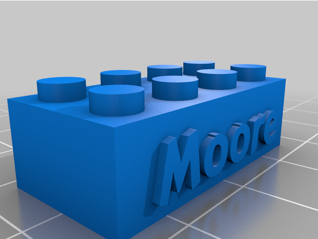 moore ladrillo by wellwell31 personalizado 3D print model - Mito3D