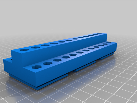 1 4 bit holder-gridfinity ltt screwdriver by lbrinton 14 holder gridfinity 3d print model - Mito3D