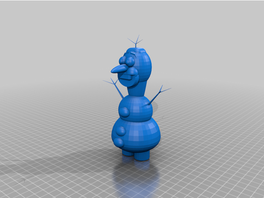 olaf congelé by liviavaléria film nieve 3d print model - Mito3D