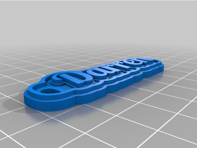 darren by sheriese personalizado 3D print model - Mito3D