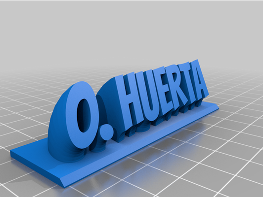 my personalizado barriendo 2 line plato texto by badass 3d print model - Mito3D