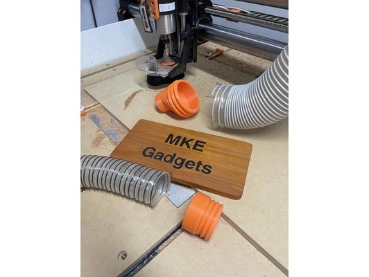 dust boot adapter cnc router mke gadgets 198 by mkegadgets 3d print model - Mito3D