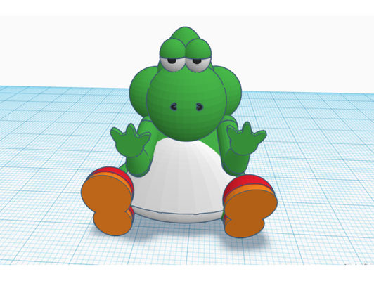 yoshi 3d by diegoalonsoef ngss ccss mario manos 3d print model - Mito3D