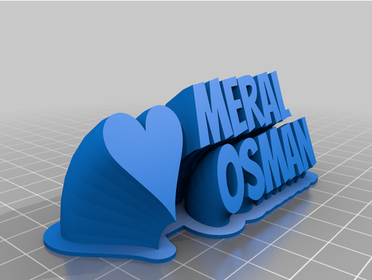 meralosman2 by mehmedrn customized 3d print model - Mito3D