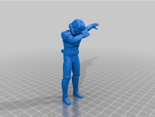 dabbing star savaşlar karakterler no temel by patonvega 3d print model - Mito3D