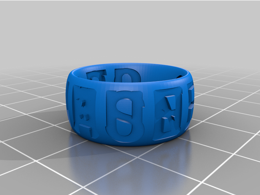 muneer wedding ring by naseerah786 customized 3d print model - Mito3D