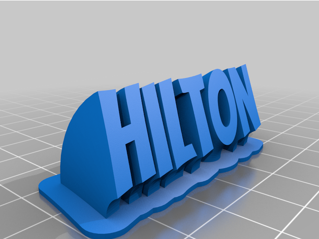 hilton by bennykramer customized 3D print model - Mito3D