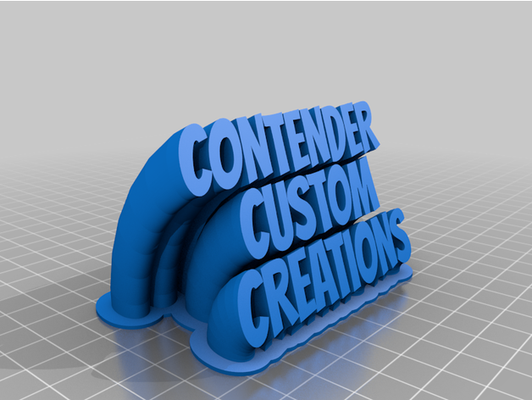 contendiente personalizado creaciones escritorio plato by cntender 3d print model - Mito3D