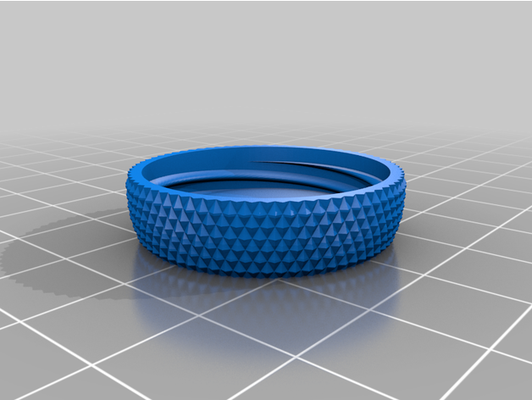 my customized container knurled lid 225 mm dia x 84 ht by stonylaroux 3d print model - Mito3D