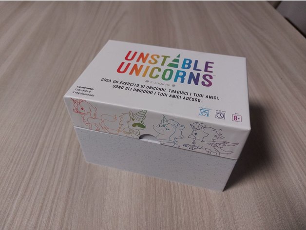 inestable unicornios caja expansiones original tapa by insertador 3D print model - Mito3D