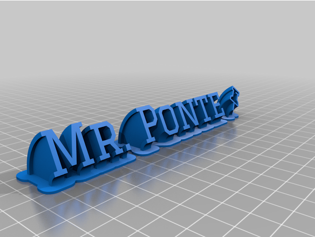 sig ponte by raponte303 personalizzato 3D print model - Mito3D