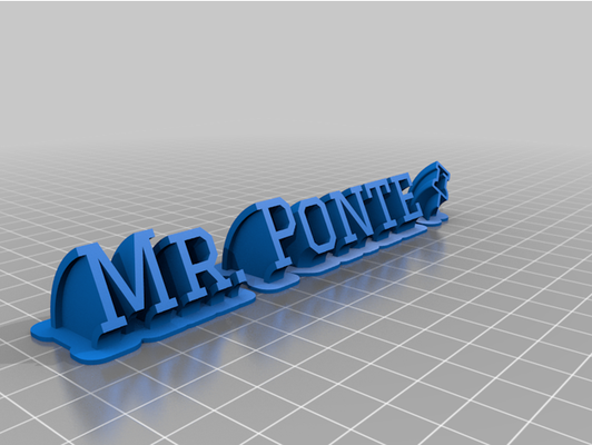 sig ponte by raponte303 personalizzato 3d print model - Mito3D