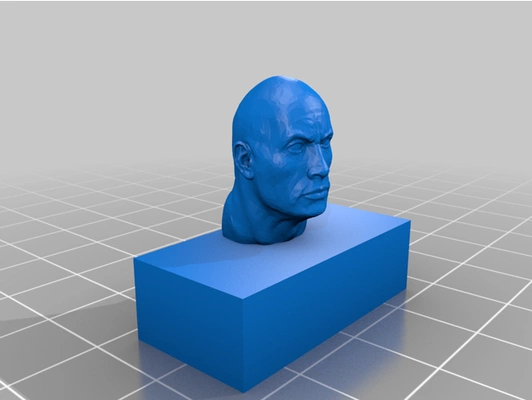 dwayne block johnson 2x4 by kangaroo8 3dprinting genial lego stein 3d print model - Mito3D