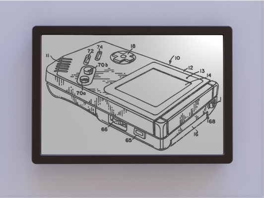 jogos garoto patente arte by anoitecervt game boy nintendo parede 3d print model - Mito3D