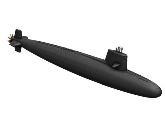 uss scorpion nuclear submarine ssn-589 by hobbyman 3d print model - Mito3D