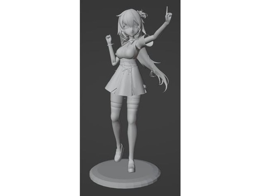 haachama - akia haato hololive by yaboisprinkles anime character figure girl model streamer vtuber 3d print model - Mito3D