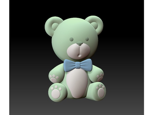 orsacchiotto orso by clon sorella carina peluche 3d print model - Mito3D