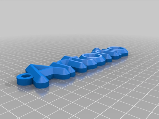 my customized keychain by antoniosabin 3d print model - Mito3D