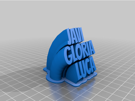 javi gloria luca by soks84 personnalisé 3d print model - Mito3D