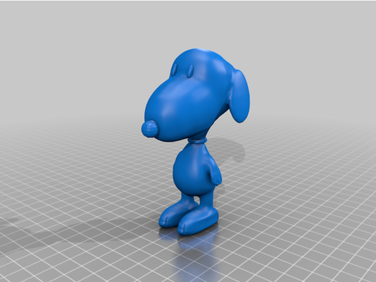 snoopy by abonnieren modell 3d print model - Mito3D