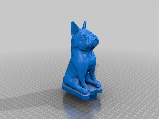 french bulldog led lamp by bacongo 3d print model - Mito3D