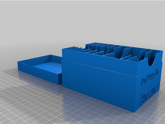 dnd arkan buchstabieren box by tater42 angepasst 3d print model - Mito3D